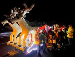 Prestwood Nature with Santa and two reindeer!
